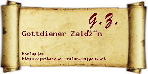 Gottdiener Zalán névjegykártya